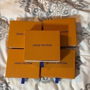 Louis Vuitton Orange and Blue Jewelry Organizer- lot of 5